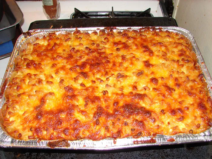 Huge Tray Of Mac And Cheese