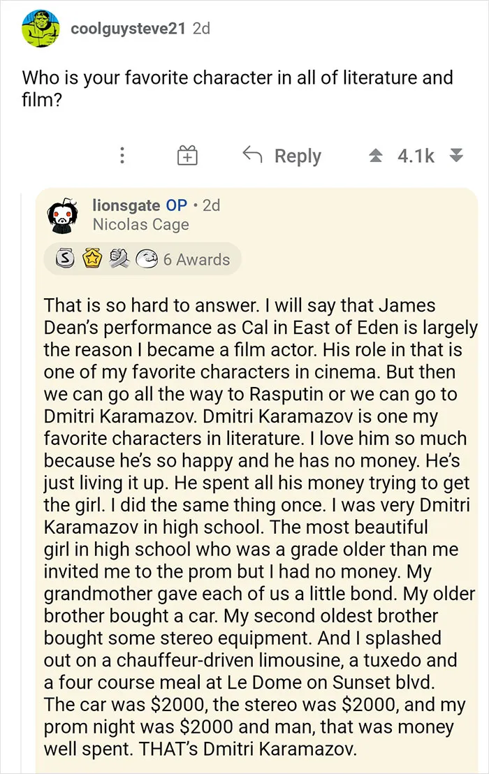 The Internet Absolutely Loved Nicolas Cage's 'Ask Me Anything' Session, Here Are 30 Of The Best Questions And Answers