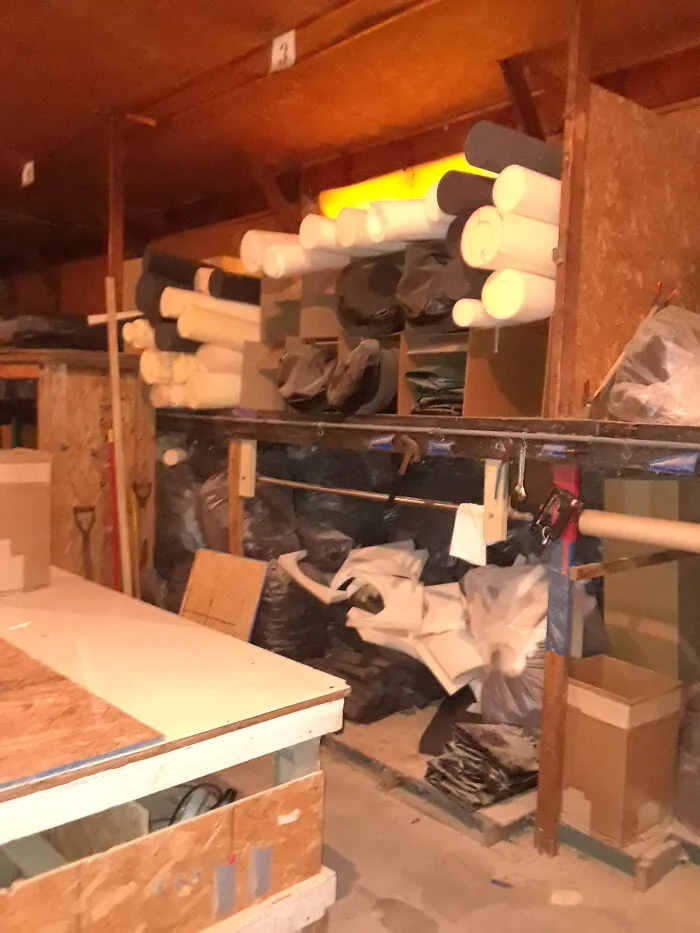 The Dungeon Where I Make Tackling Dummies For Football Players And Panel Mats For Gymnasiums And Padded Cells