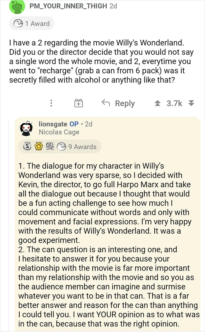 The Internet Absolutely Loved Nicolas Cage's 'Ask Me Anything' Session, Here Are 30 Of The Best Questions And Answers