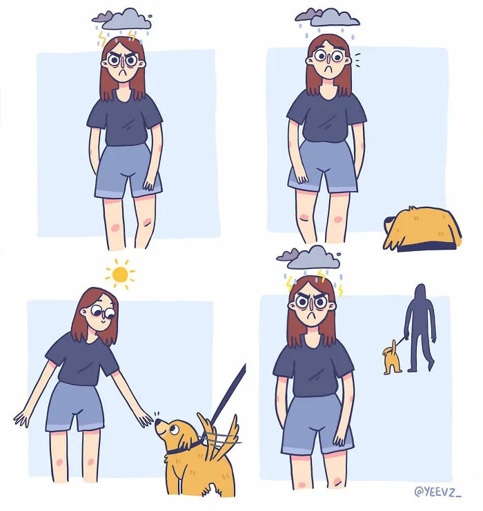 Artist Creates 30 Honest And Funny Comics About Life's Little Moments, Mental Health, And Everything In Between