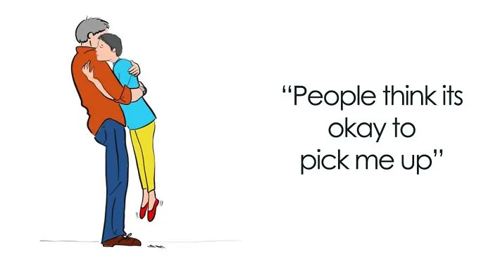 My 19 Illustrations Show What It's Like To Be A Short Person