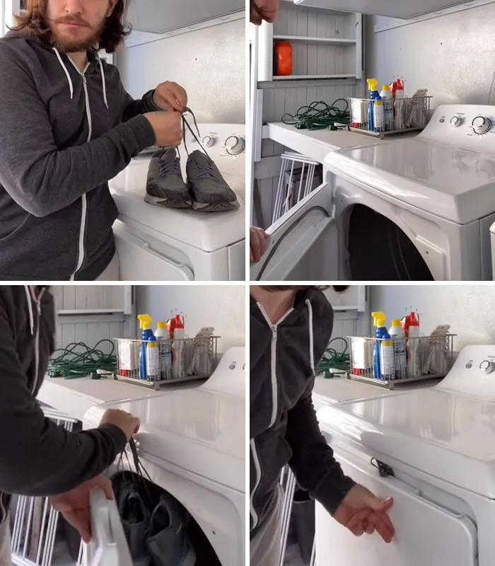 How You're Actually Supposed To Dry Shoes In The Dryer