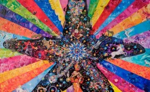 I Traced My Legs To Create A Giant Rainbow Collage (10 Pics)