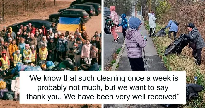 Grateful Ukrainians Thank Neighboring Countries For Their Hospitality By Cleaning Up Parks, Beaches, And City Streets