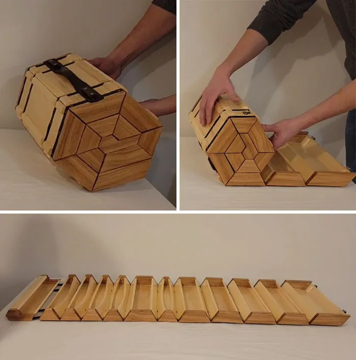 Roll-Up Tool Box I Made... I Ended Up Making A Lid For The Last Compartment So My Stuff Didn't Spill Out