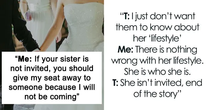 Bride Doesn't Invite Sister To The Wedding Because Of Her Sexuality, Freaks Out When Her Mother Refuses To Come Too