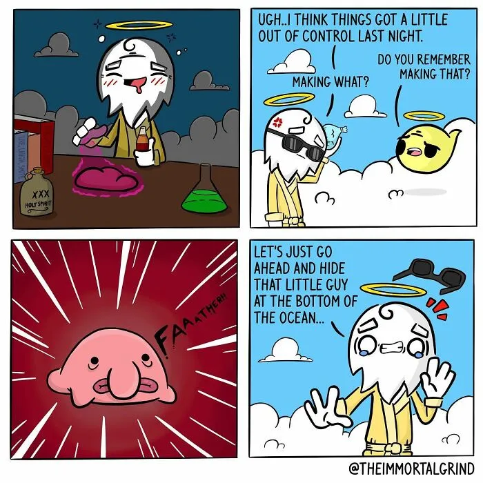 Artist Creates Funny Comics About Situations In The Daily Life Of The Afterlife (40 New Pics)