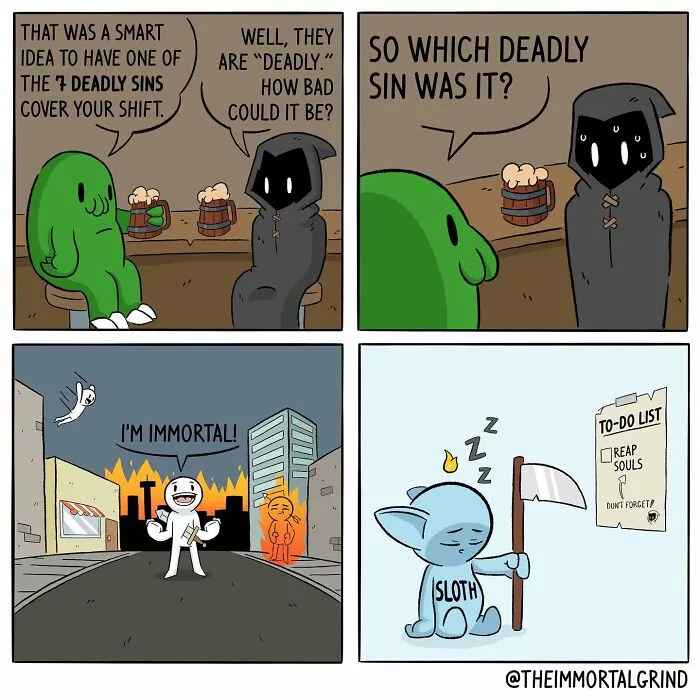 Artist Creates Funny Comics About Situations In The Daily Life Of The Afterlife (40 New Pics)