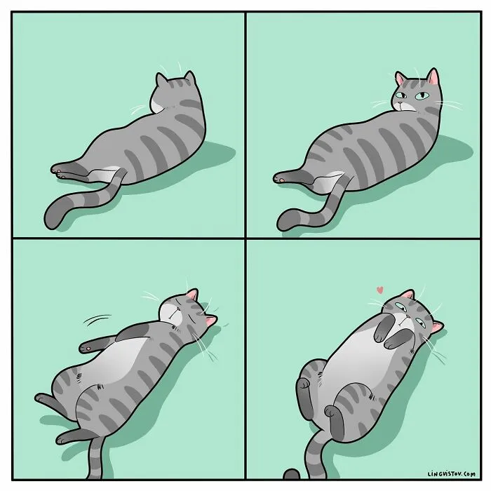 Esta artista ilustra cómo es vivir con un gato (25 nuevos cómics)
