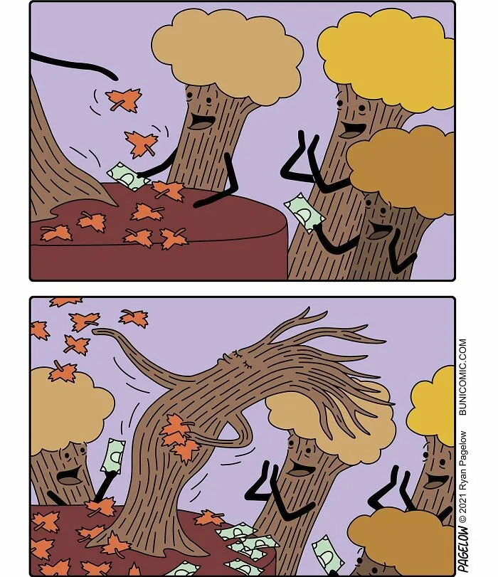 25 Cómics que son divertidos, tristes y retorcidos, todo a la vez, creados por Buni (nuevas imágenes)
