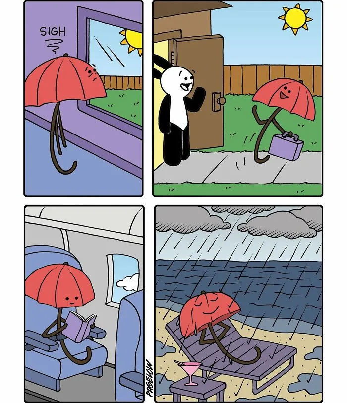25 Cómics que son divertidos, tristes y retorcidos, todo a la vez, creados por Buni (nuevas imágenes)