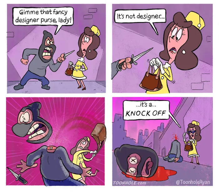 Dark And Unexpected Twists: 50 Comics By ToonHole John