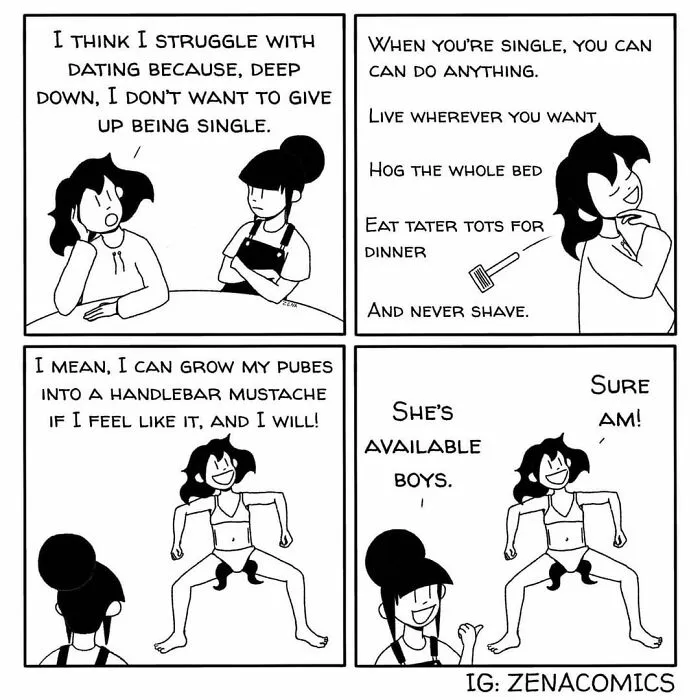 Everyday Life And Being A Single Woman Illustrated In These 30 New Comics By This Artist