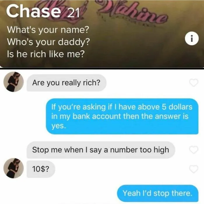 'Funny Tinder Screenshots': 40 Times Tinder Matches Were Actually Funny