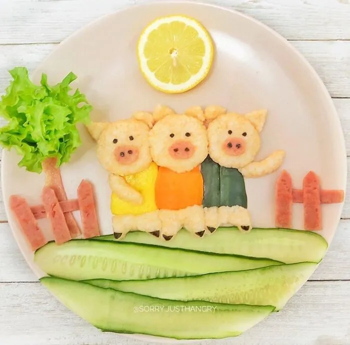 Cute Food Art For Kids -Some Of @sorry.justhangry’s Food Art