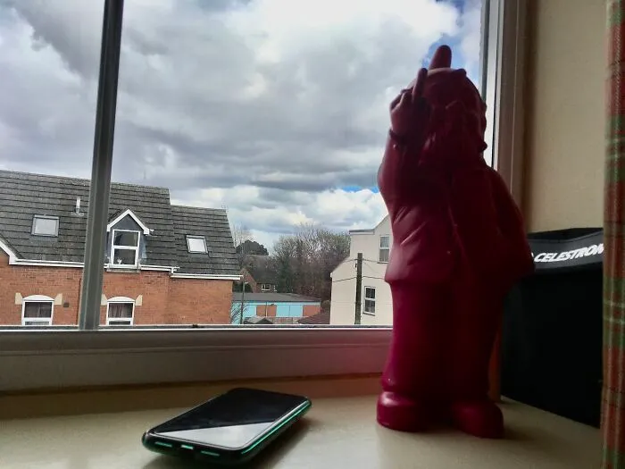 Rain Clouds And Barry The Angry Gnome
