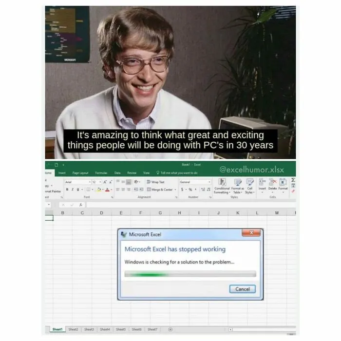 The "Excel Humor" Instagram Page Shares 35 Humorous And Relatable Posts