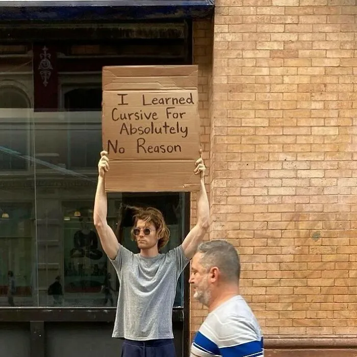 Dude With Sign