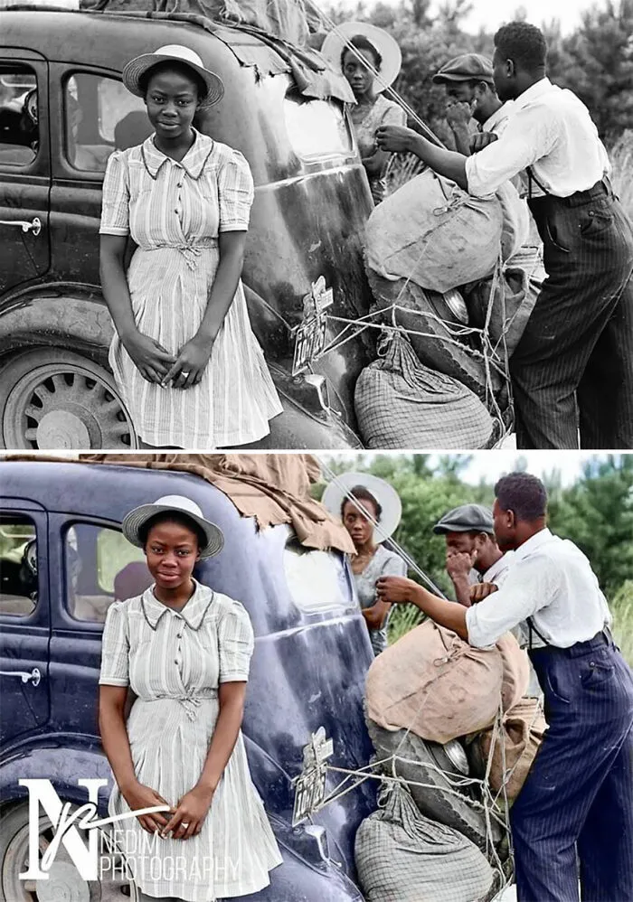 Family Going On A Trip, Late 1940's