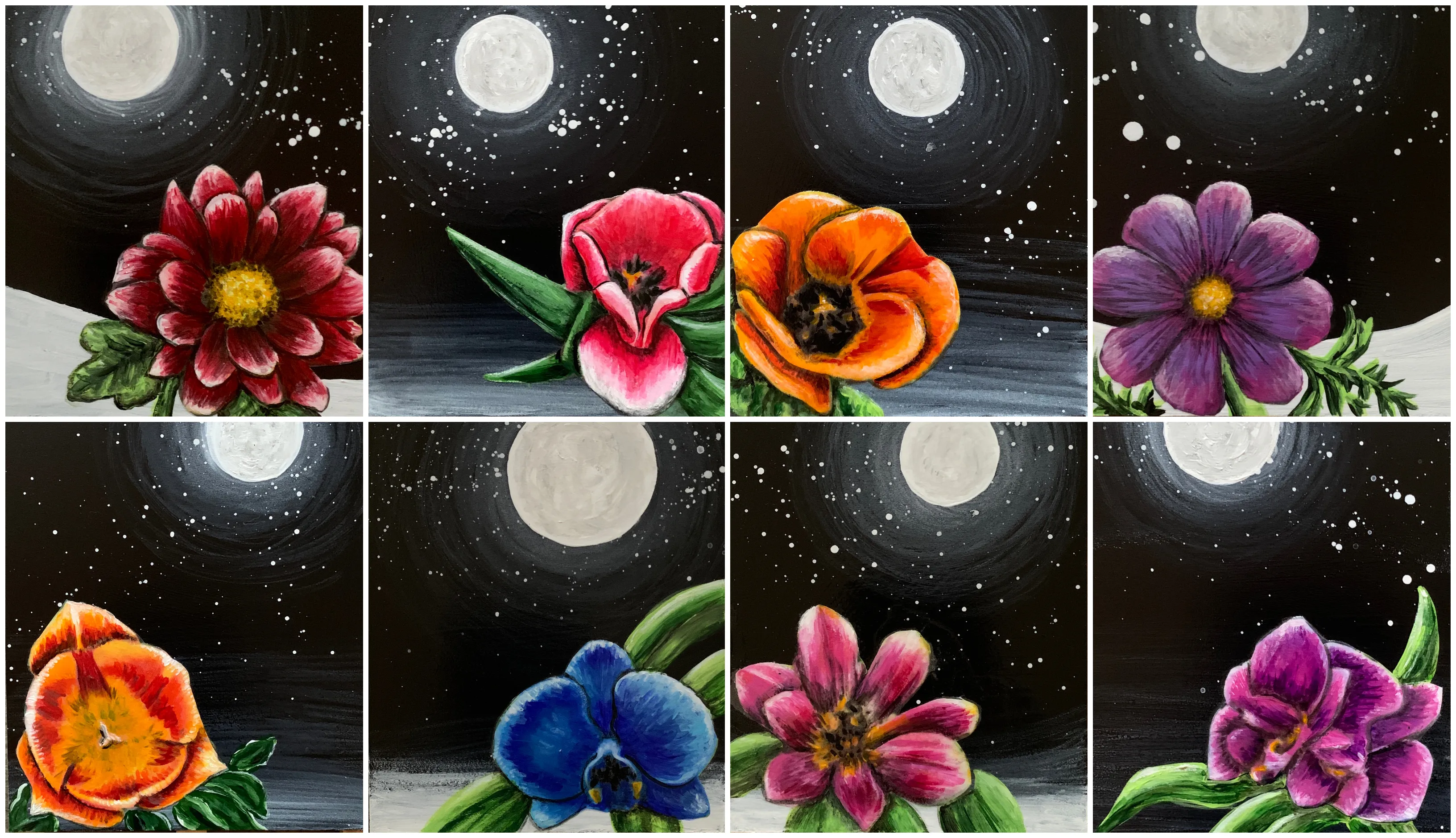 I Painted A Midnight Garden In Memory Of My Father