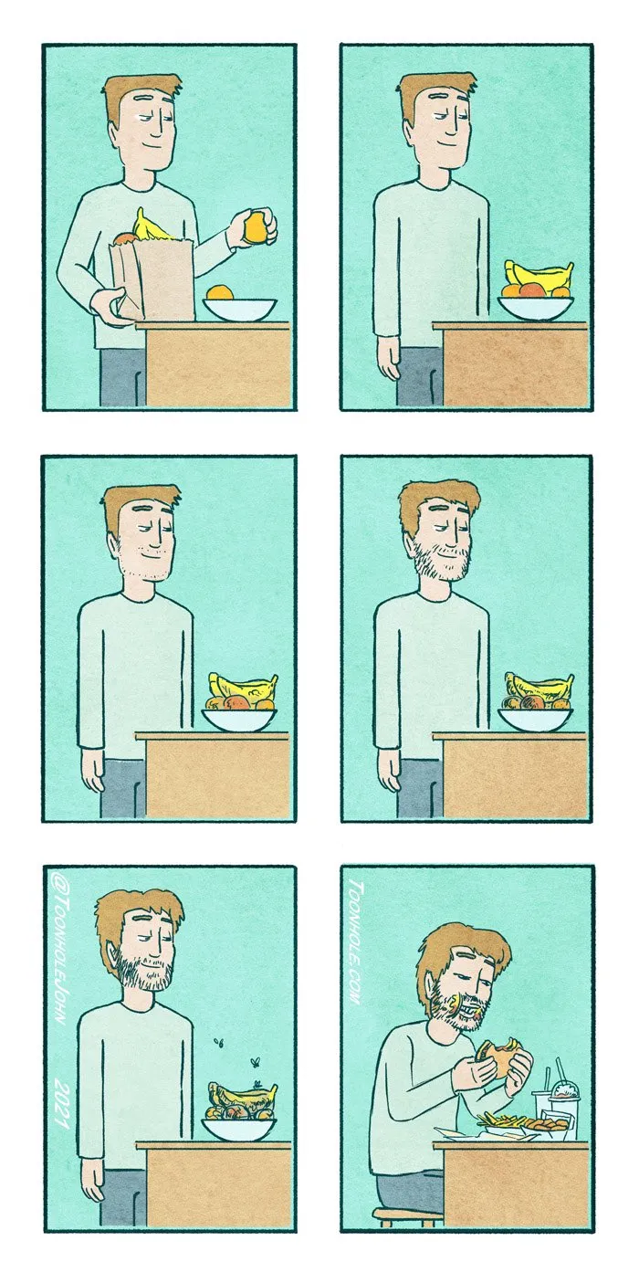 Dark And Unexpected Twists: 50 Comics By ToonHole John