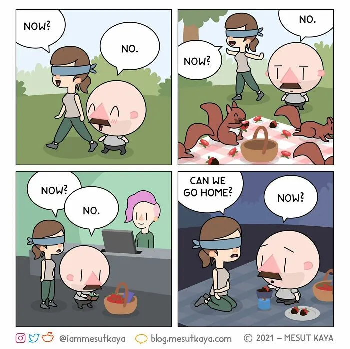 Artist Draws Funny, Awkward, And Embarrassing Life Situations Featuring An Exaggerated Version Of Himself (30 Comics)