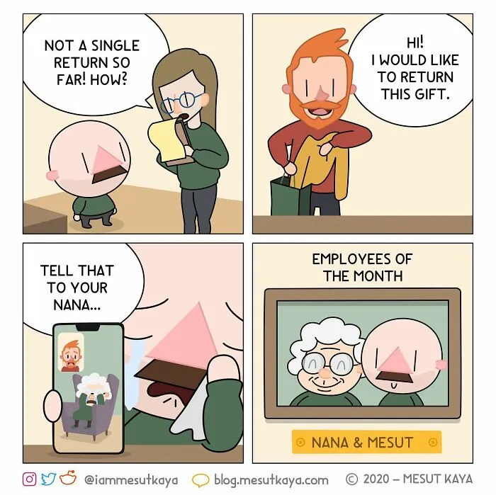 Artist Draws Funny, Awkward, And Embarrassing Life Situations Featuring An Exaggerated Version Of Himself (30 Comics)