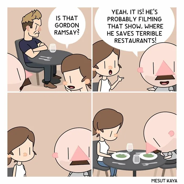Artist Draws Funny, Awkward, And Embarrassing Life Situations Featuring An Exaggerated Version Of Himself (30 Comics)