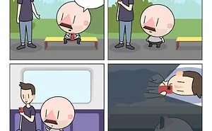 Artist Draws Funny, Awkward, And Embarrassing Life Situations Featuring An Exaggerated Version Of Himself (30 Comics)