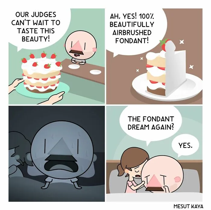 Artist Draws Funny, Awkward, And Embarrassing Life Situations Featuring An Exaggerated Version Of Himself (30 Comics)