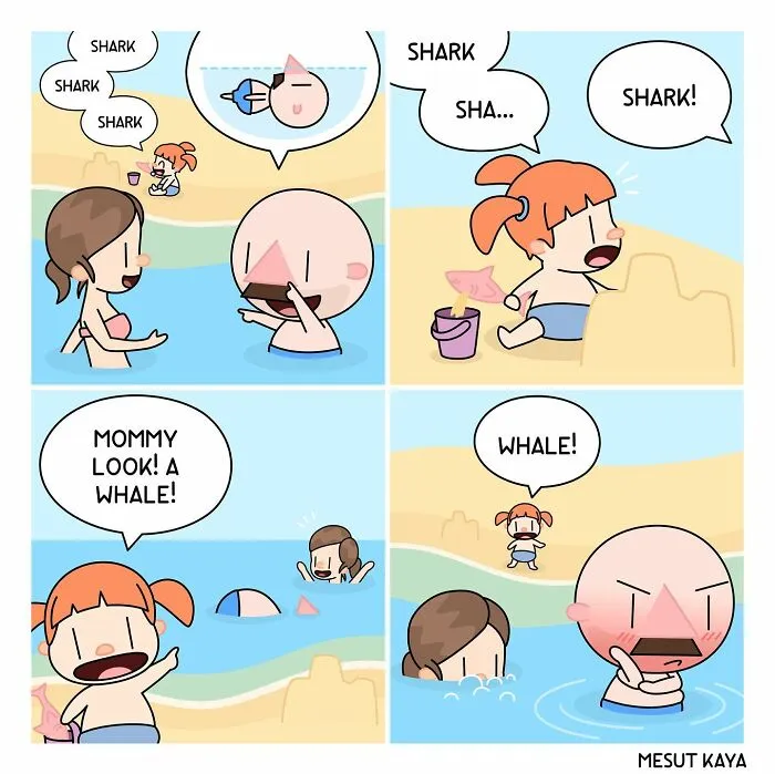 Artist Draws Funny, Awkward, And Embarrassing Life Situations Featuring An Exaggerated Version Of Himself (30 Comics)