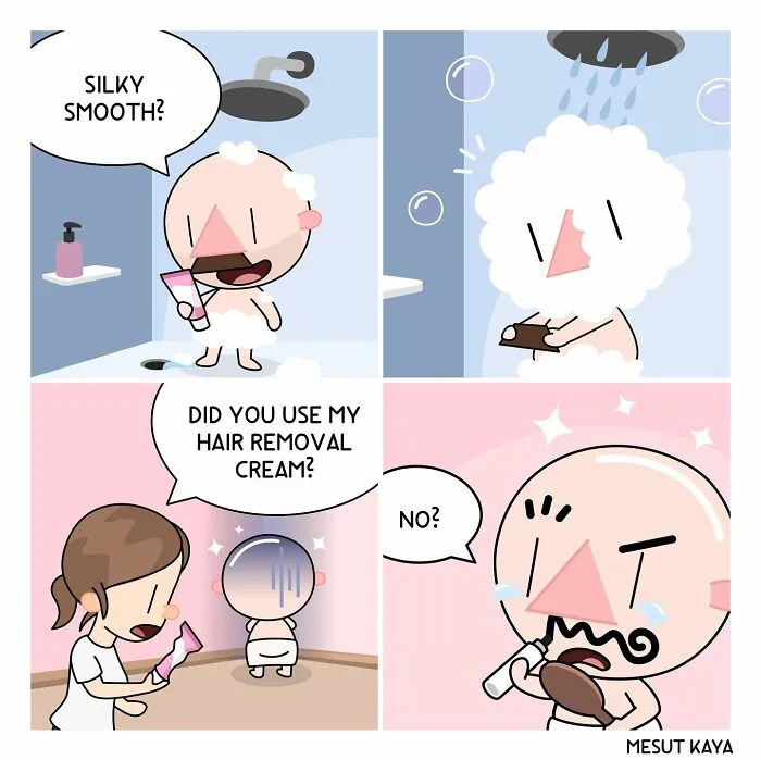 Artist Draws Funny, Awkward, And Embarrassing Life Situations Featuring An Exaggerated Version Of Himself (30 Comics)
