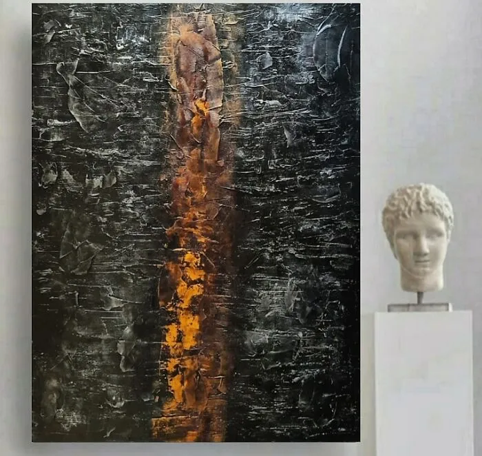 Queennoble's Satisfying Textured Abstract Wall Artworks That Will Make You Want To Run Hands Through Them (31 Pics)