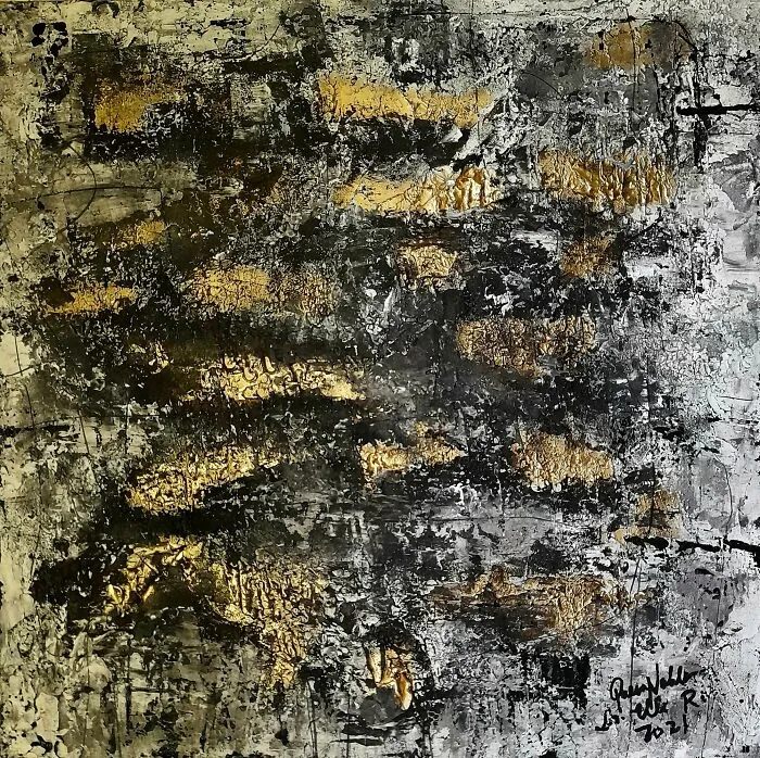 Queennoble's Satisfying Textured Abstract Wall Artworks That Will Make You Want To Run Hands Through Them (31 Pics)