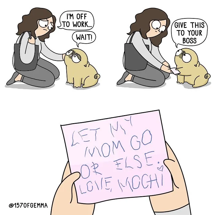 30 New Adorably Funny Comics About A Dog And Its Owner By This Artist