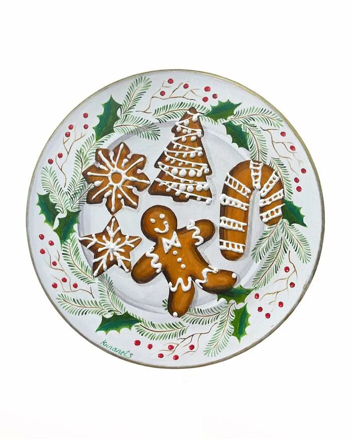 This Ukrainian Artist Paints Vintage Plates With 3D Food Of All Kinds (35 Pics)