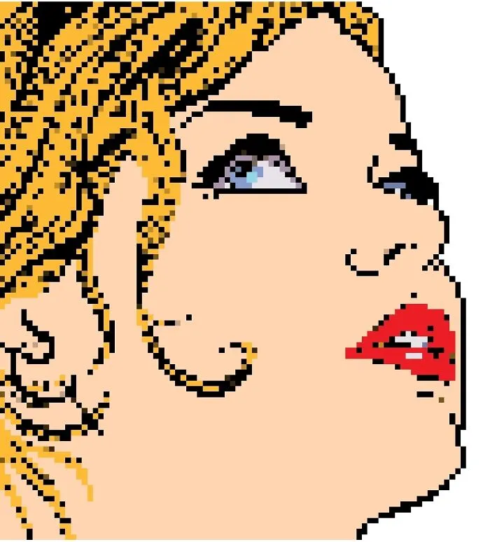 Lady With Red Lips