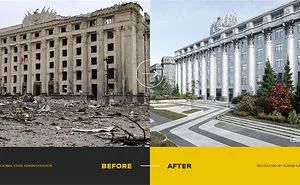 Art Contest Asked People To Create Designs For Buildings That Were Destroyed By War In Ukraine, And Here Are The 30 Best Entries