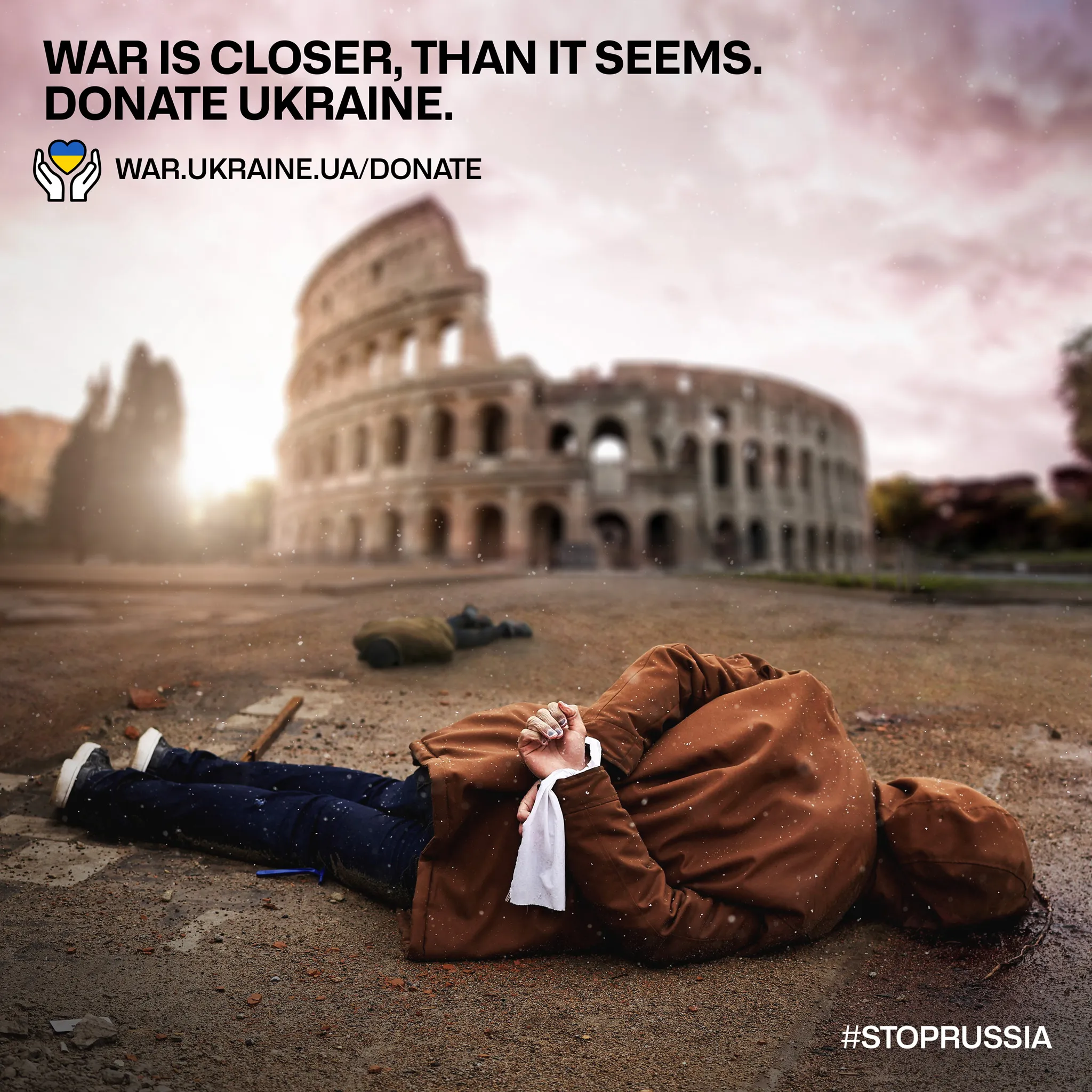 Media Campaign Brings Russian War Crimes In European Cities, To Raise Funds For Ukraine