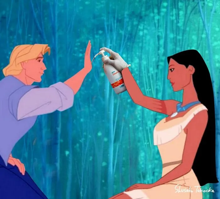 Artist Shows Disney Characters In Funnily Wrong Scenarios (16 Pics)