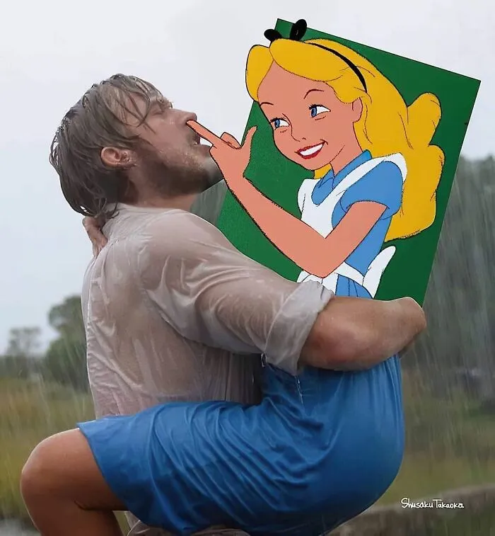 Artist Shows Disney Characters In Funnily Wrong Scenarios (16 Pics)