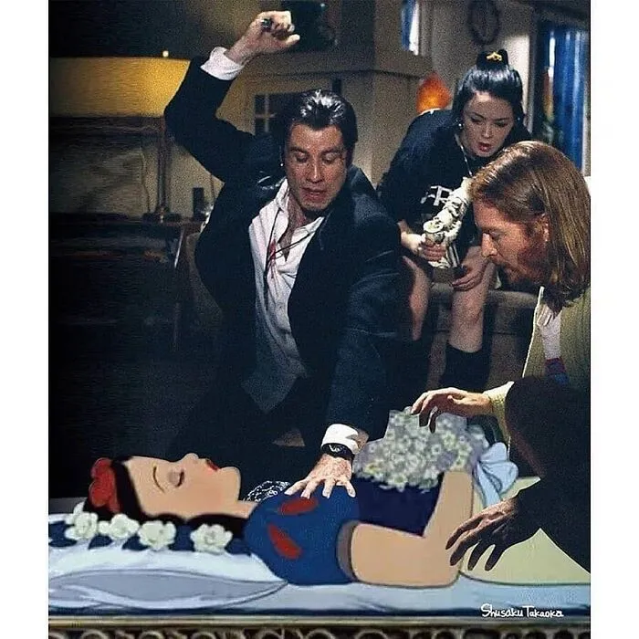 Artist Shows Disney Characters In Funnily Wrong Scenarios (16 Pics)