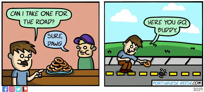30 Of The Latest Hilarious Comics With Socially Awkward Situations By Portuguese Geese
