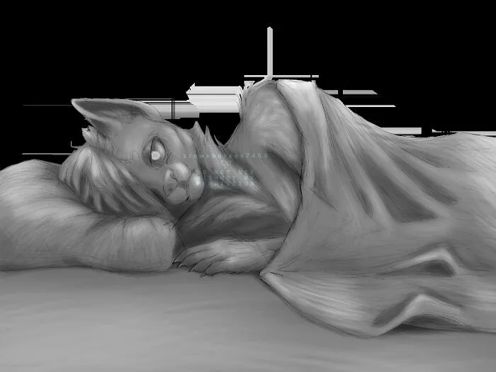 I Don't Have Much On Paper, But This Is One Of My Digital Things. A Sad Oc Of Mine✨