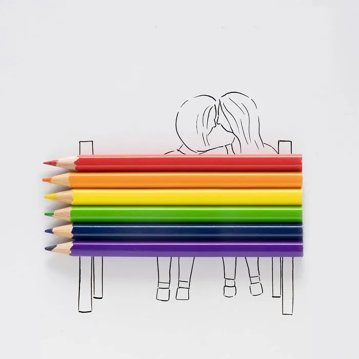 70 Illustrations That Interact With Their Surroundings By Cintascotch (New Pics)