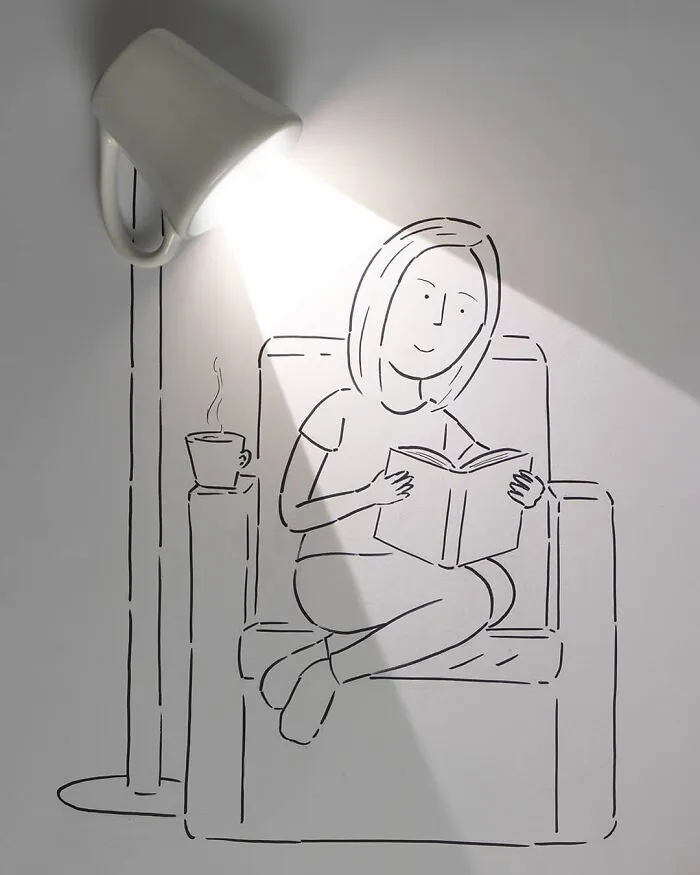 70 Illustrations That Interact With Their Surroundings By Cintascotch (New Pics)