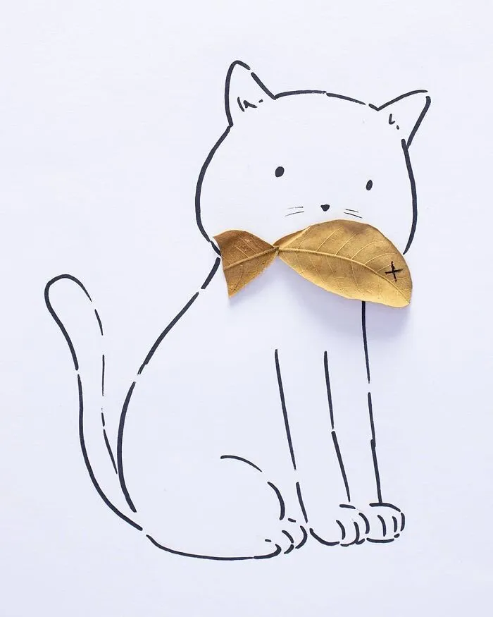 70 Illustrations That Interact With Their Surroundings By Cintascotch (New Pics)