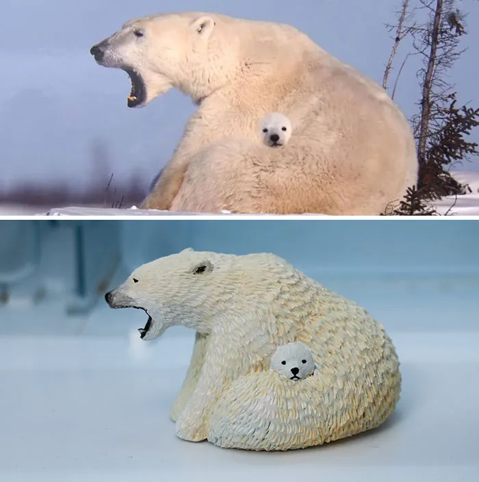 Japanese Artist Turns 40 Iconic Animal Memes Into Sculptures, And It's Hard To Tell Which Are Funnier (New Pics)