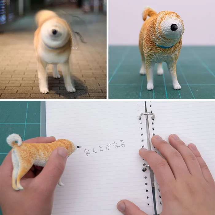 Japanese Artist Turns 40 Iconic Animal Memes Into Sculptures, And It's Hard To Tell Which Are Funnier (New Pics)